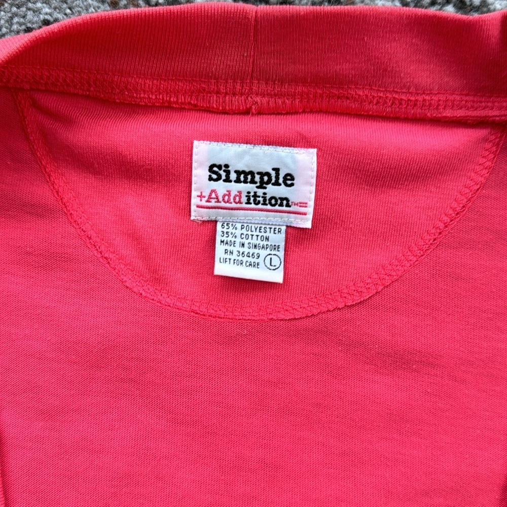 Vintage Simple Addition Button Down Cardigan Pink… - image 3